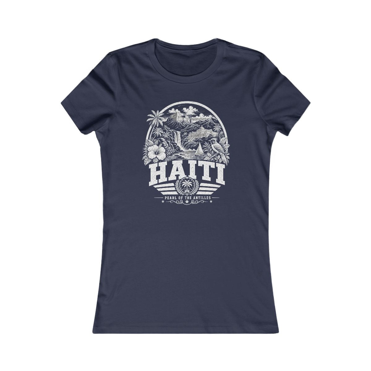 Haiti Women's Tee — Navy