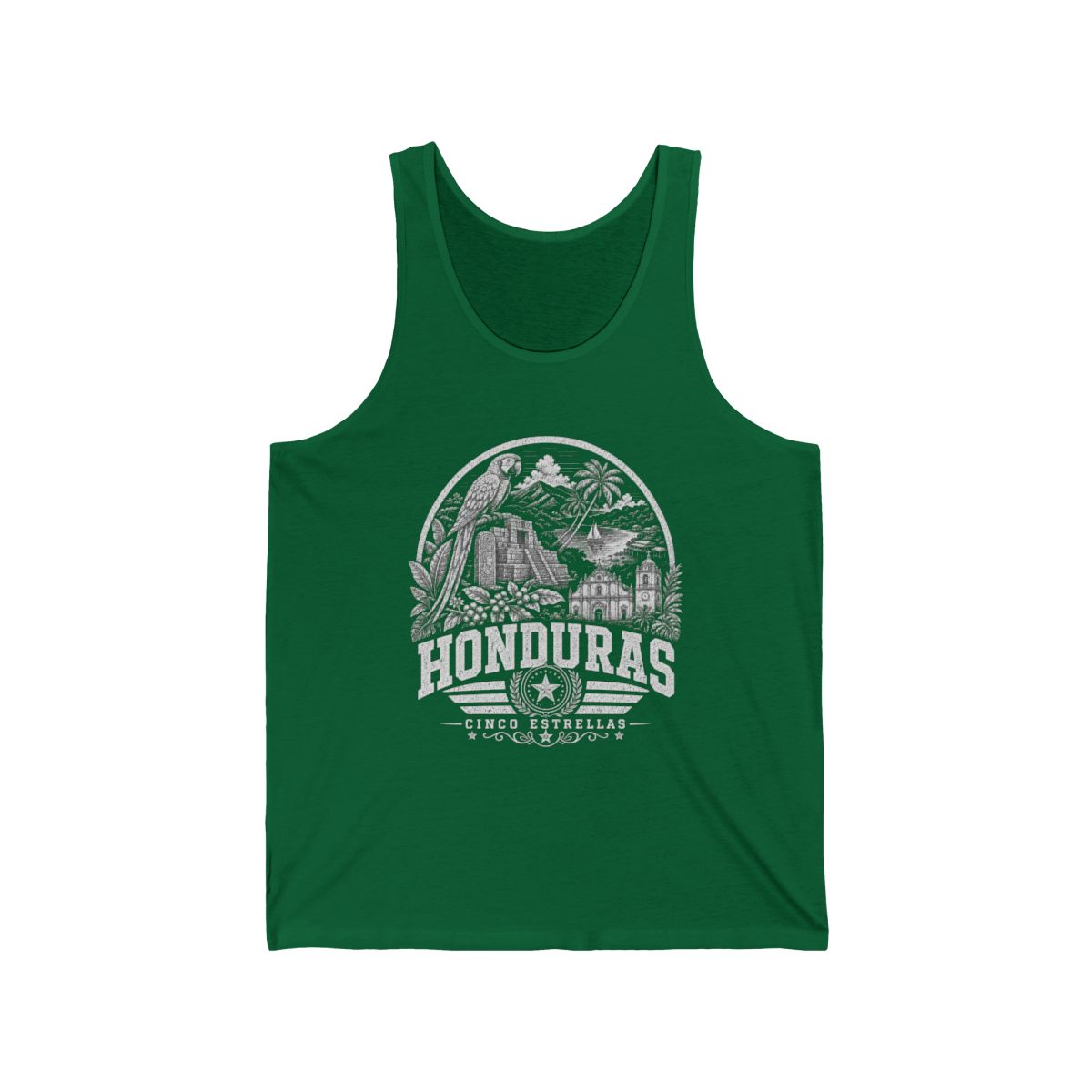 Honduras Men's Tank Top — Kelly (front)