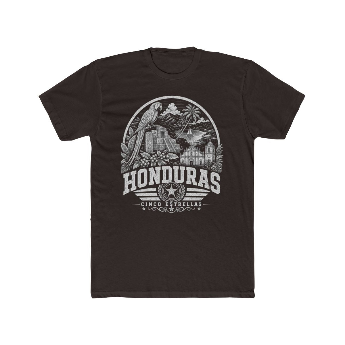 Honduras Men's Tee — Solid Dark Chocolate