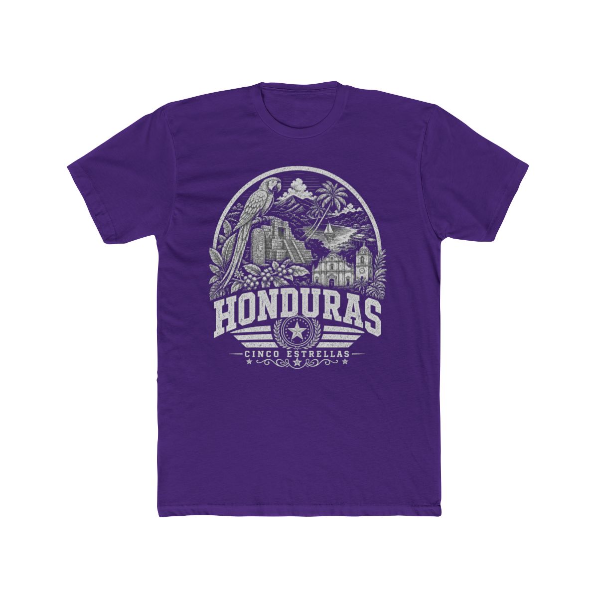 Honduras Men's Tee — Solid Purple Rush