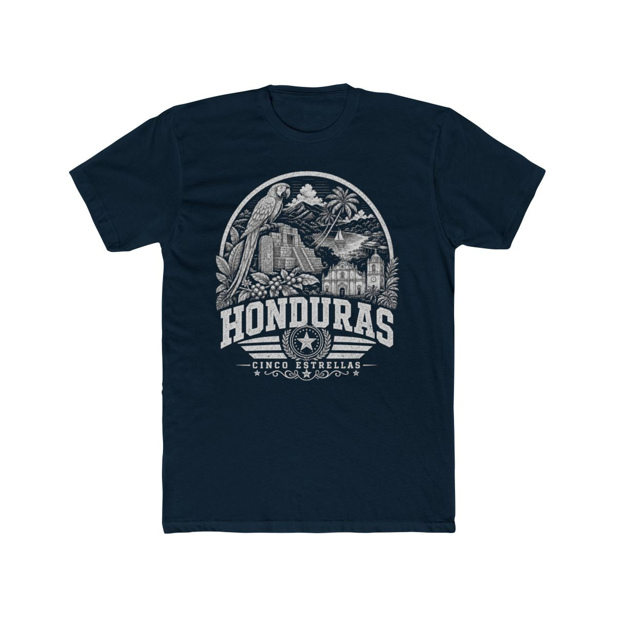 Honduras Men's Tee — Solid Midnight Navy
