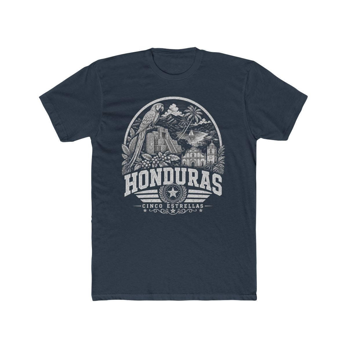 Honduras Men's Tee — Solid Indigo