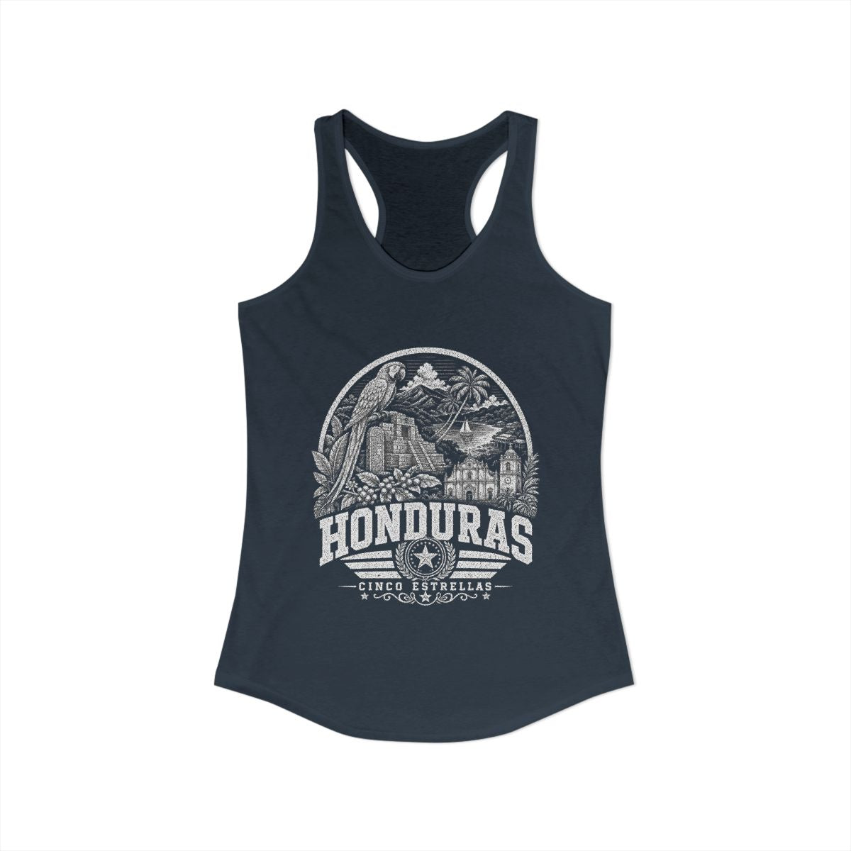 Honduras Women's Tank Top — Solid Indigo (front)
