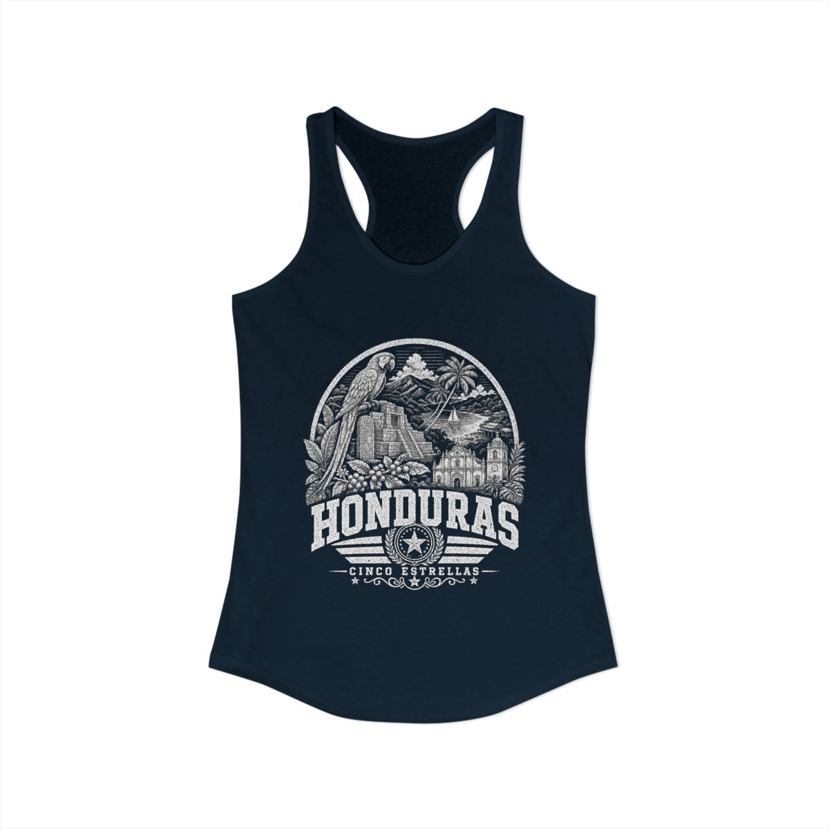 Honduras Women's Tank Top — Solid Midnight Navy (front)