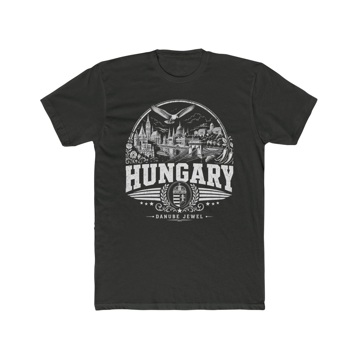 Hungary Men's Tee — Solid Heavy Metal