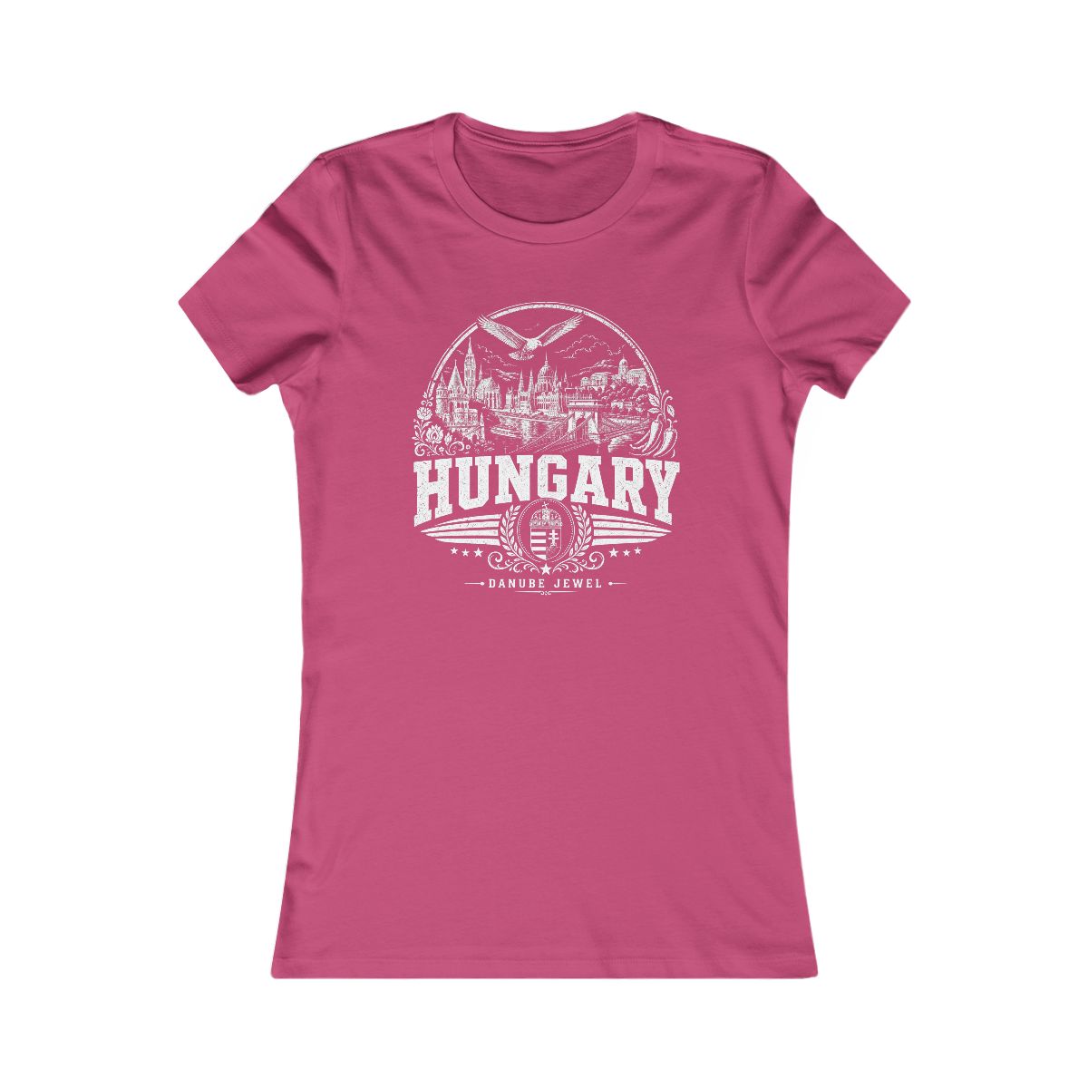 Hungary Women's Tee — Berry