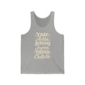 India local slang men's tank top — typographic sayings design | Nameshi Destinations (view 1)