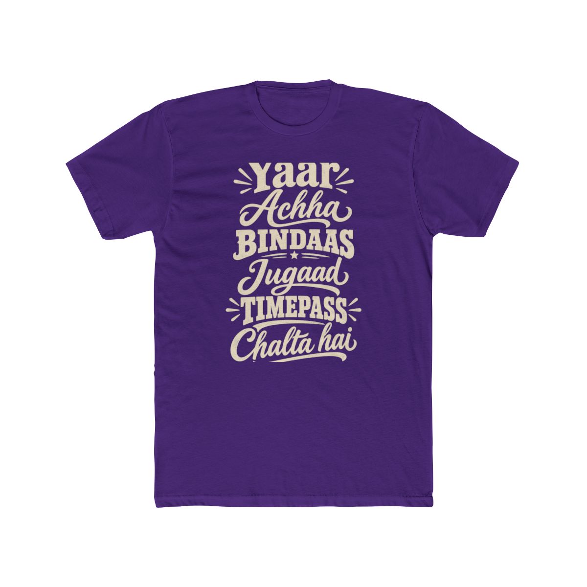 India local slang men's tee — typographic sayings design | Nameshi Destinations (view 13)