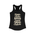 India local slang women's tank top — typographic sayings design | Nameshi Destinations (view 1)