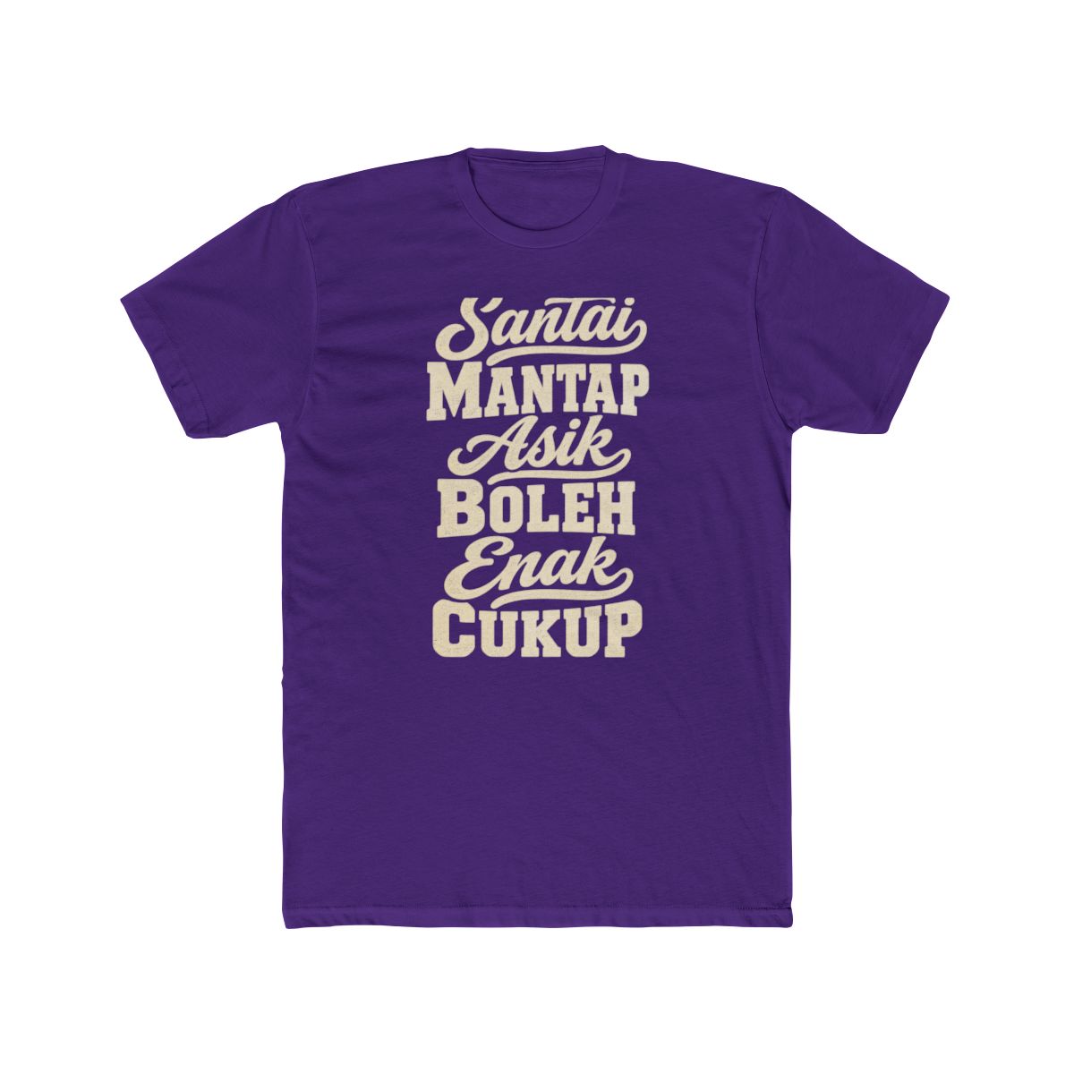 Indonesia local slang men's tee — typographic sayings design | Nameshi Destinations (view 13)