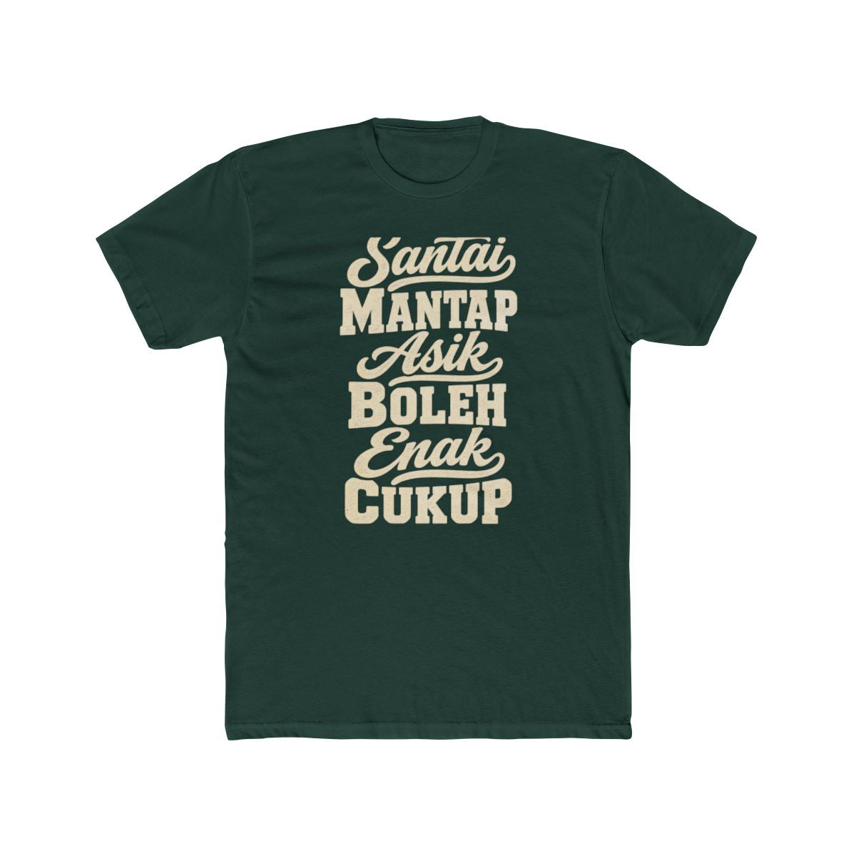 Indonesia local slang men's tee — typographic sayings design | Nameshi Destinations (view 7)