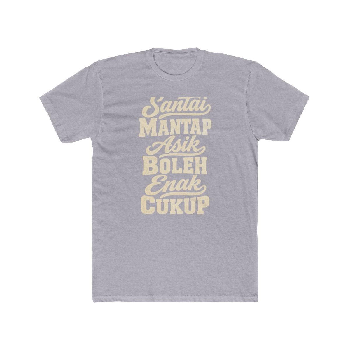 Indonesia local slang men's tee — typographic sayings design | Nameshi Destinations (view 3)