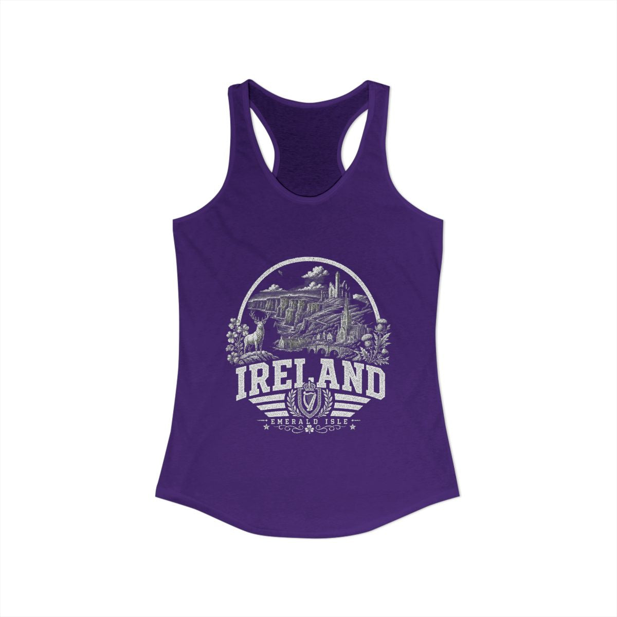 Ireland Women's Tank Top — Solid Purple Rush (front)