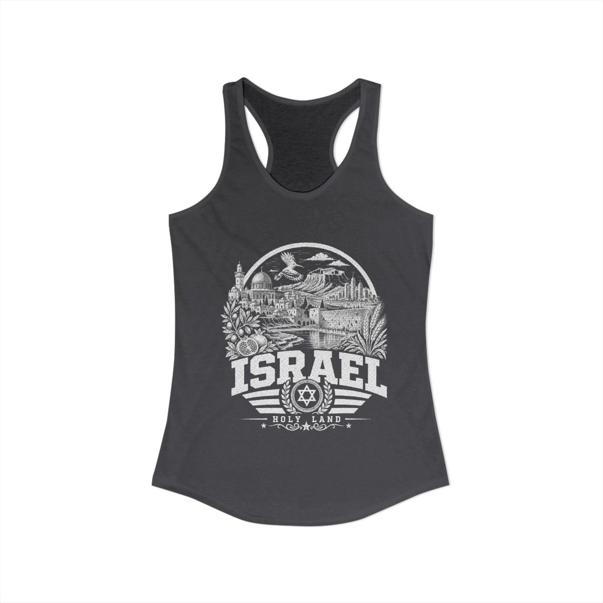 Israel Women's Tank Top — Solid Dark Gray