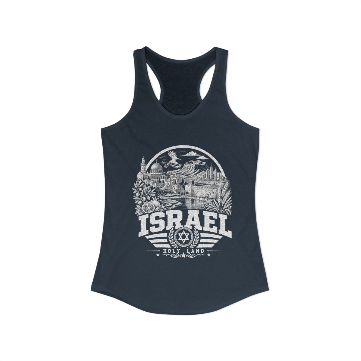 Israel Women's Tank Top — Solid Indigo