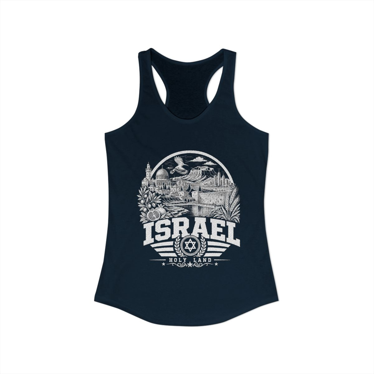 Israel Women's Tank Top — Solid Midnight Navy