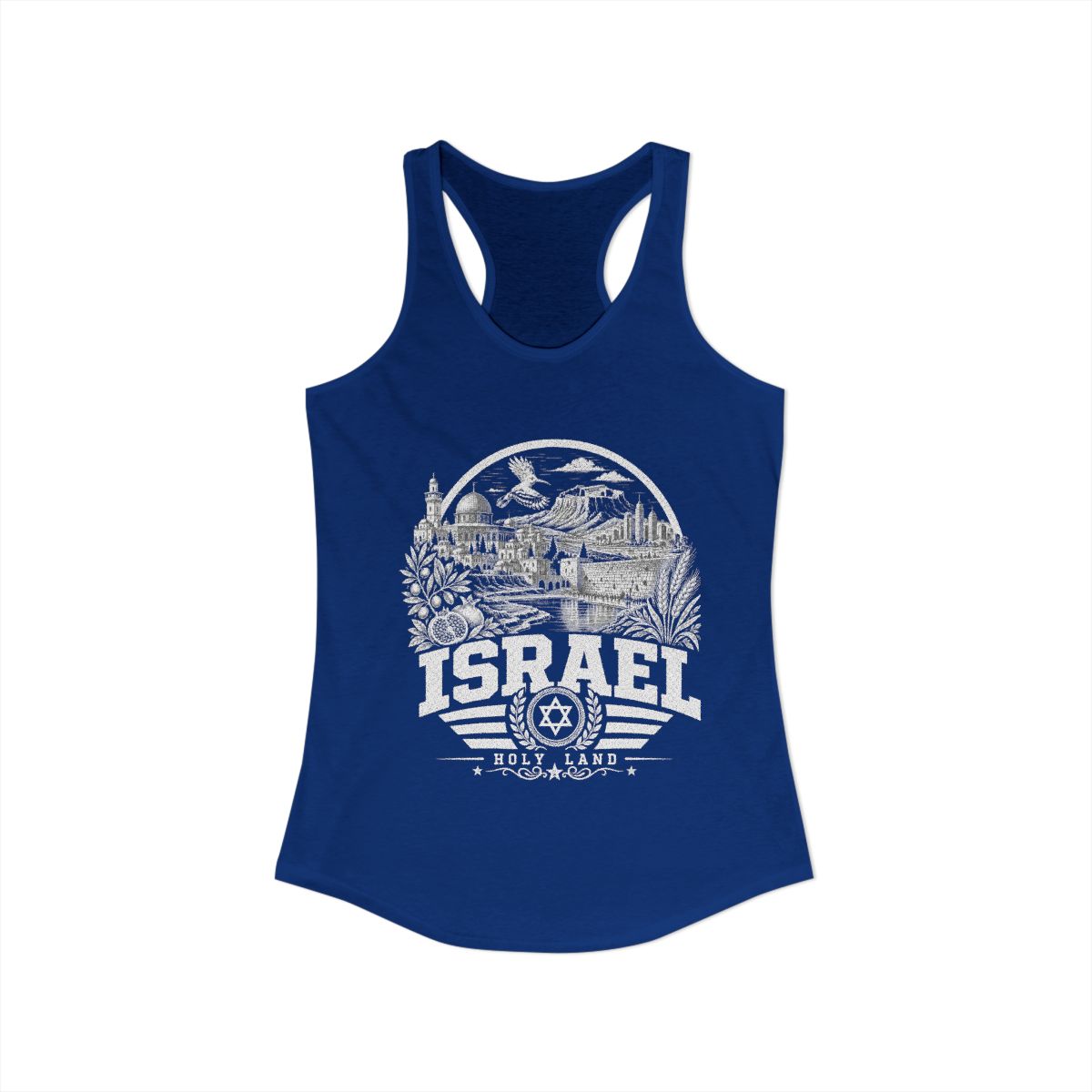 Israel Women's Tank Top — Solid Royal
