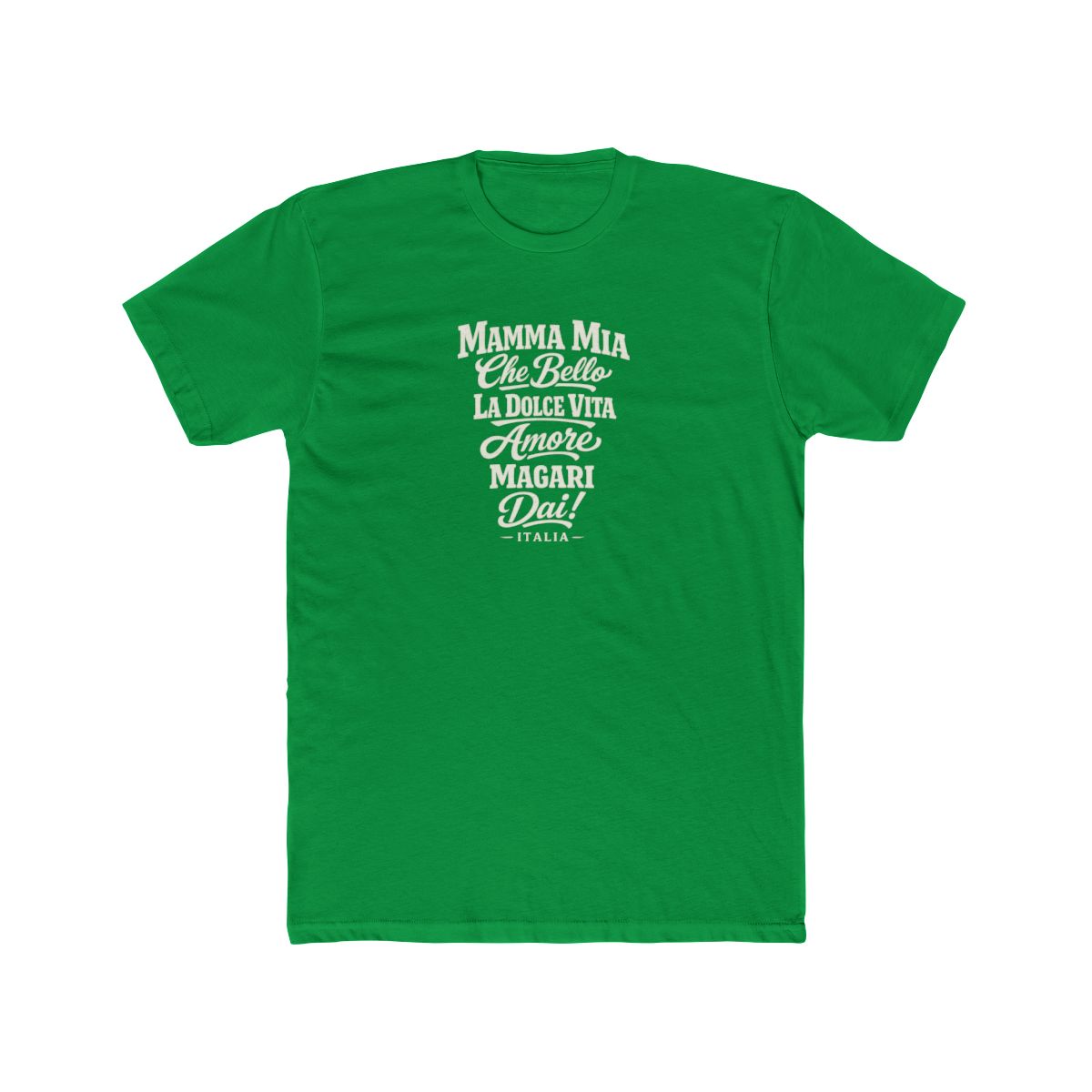 Italy local slang men's tee — typographic sayings design | Nameshi Destinations (view 6)
