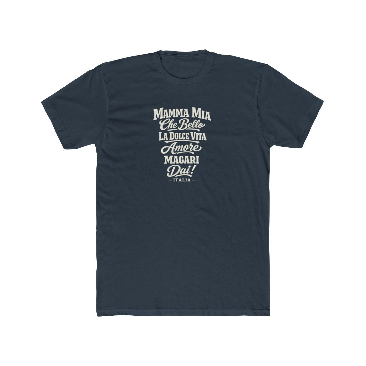 Italy local slang men's tee — typographic sayings design | Nameshi Destinations (view 8)