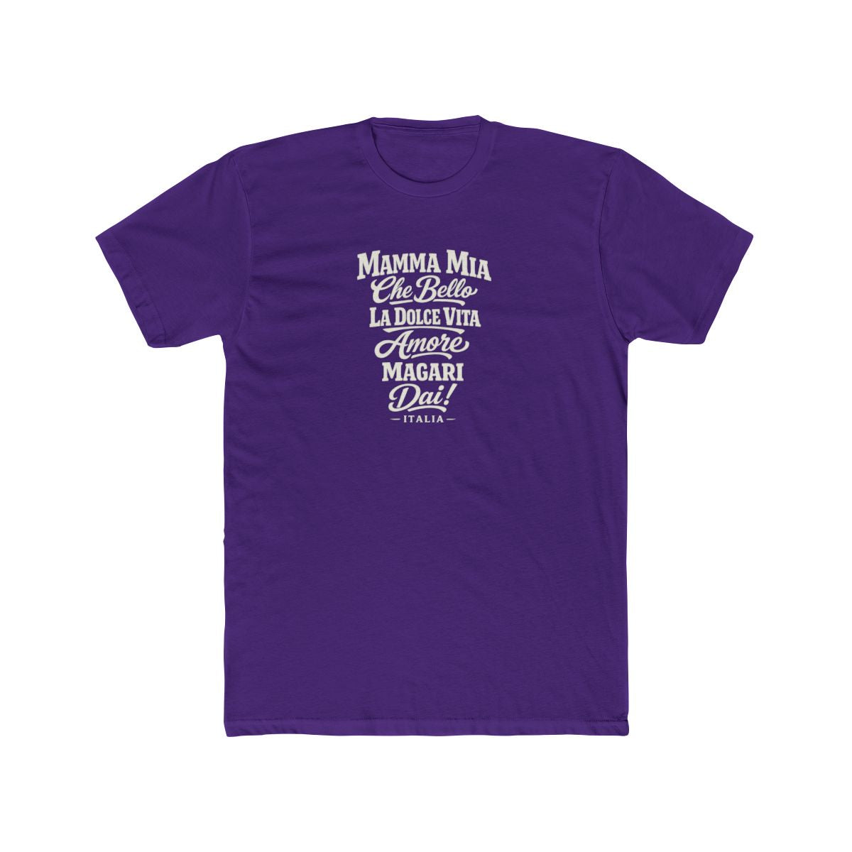 Italy local slang men's tee — typographic sayings design | Nameshi Destinations (view 13)