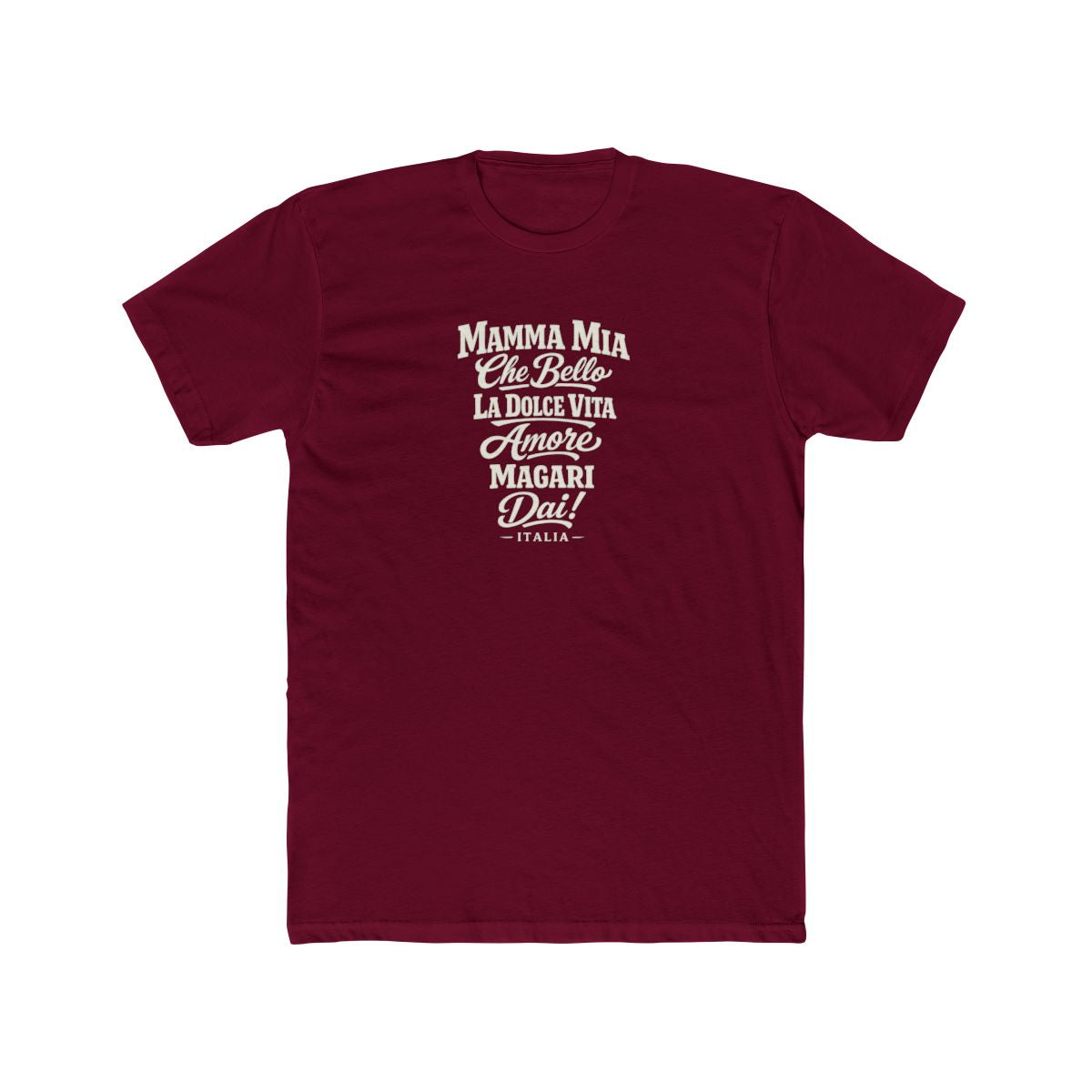 Italy local slang men's tee — typographic sayings design | Nameshi Destinations (view 14)