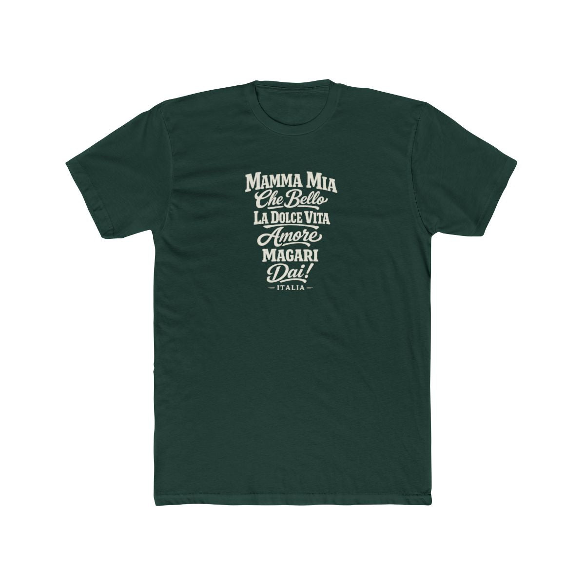 Italy local slang men's tee — typographic sayings design | Nameshi Destinations (view 7)