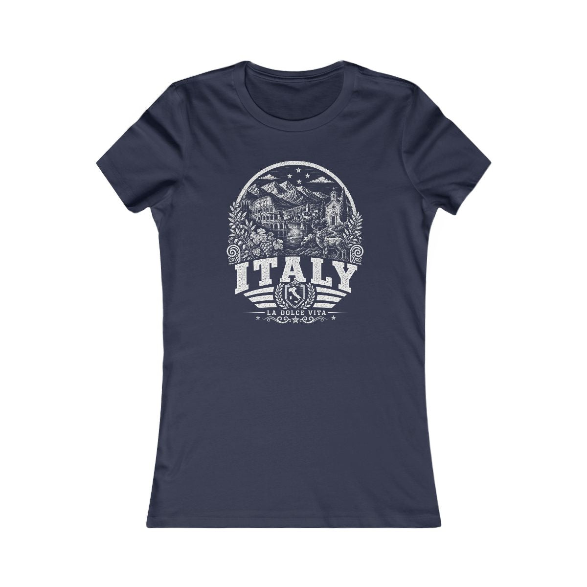 Italy Women's Tee — Navy