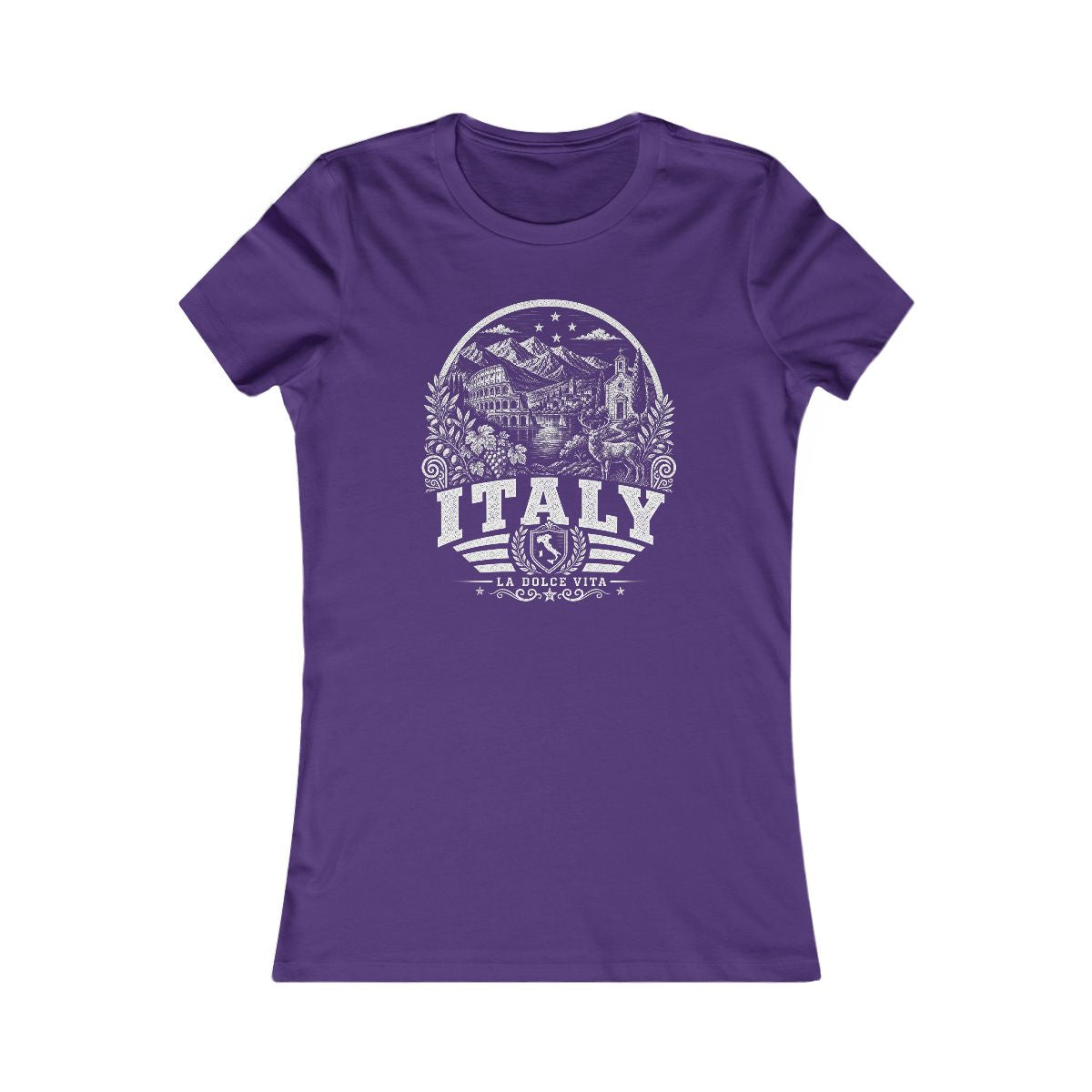 Italy Women's Tee — Team Purple