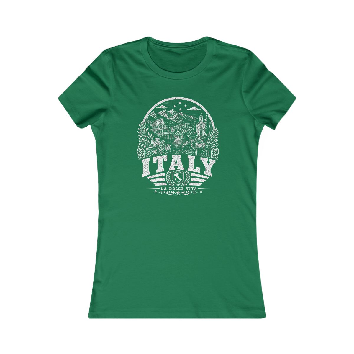 Italy Women's Tee — Kelly