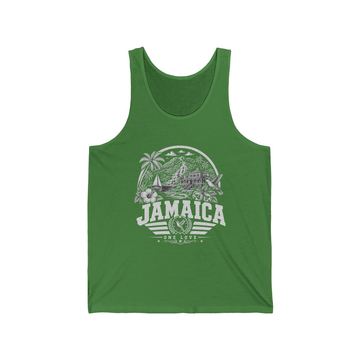 Jamaica Men's Tank Top — Leaf (front)
