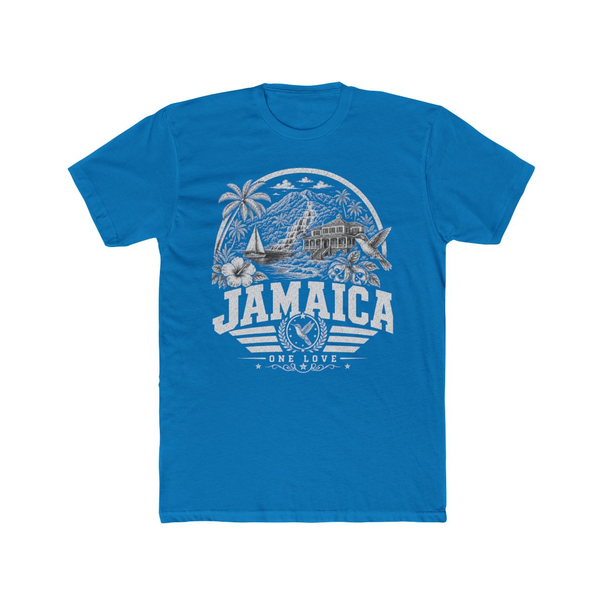 Jamaica Men's Tee — Solid Turquoise