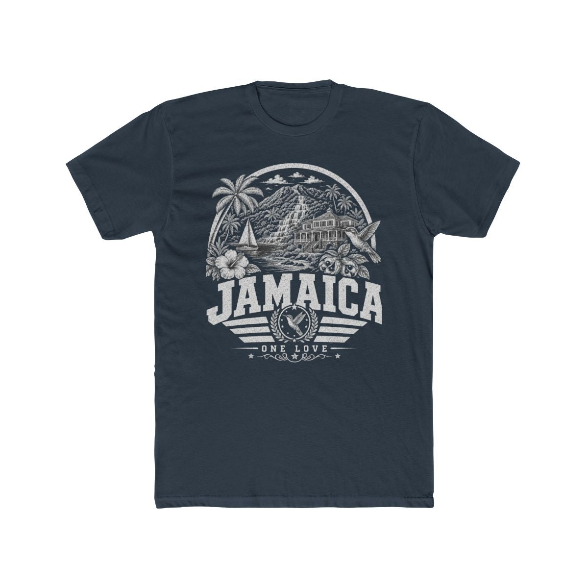 Jamaica Men's Tee — Solid Indigo