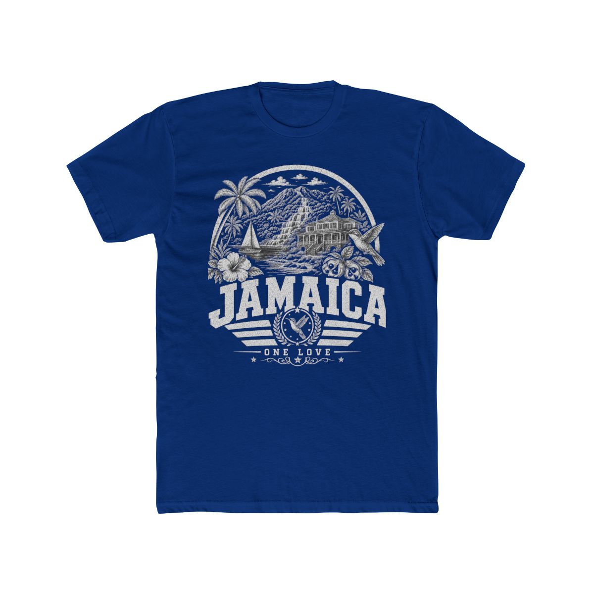 Jamaica Men's Tee — Solid Royal