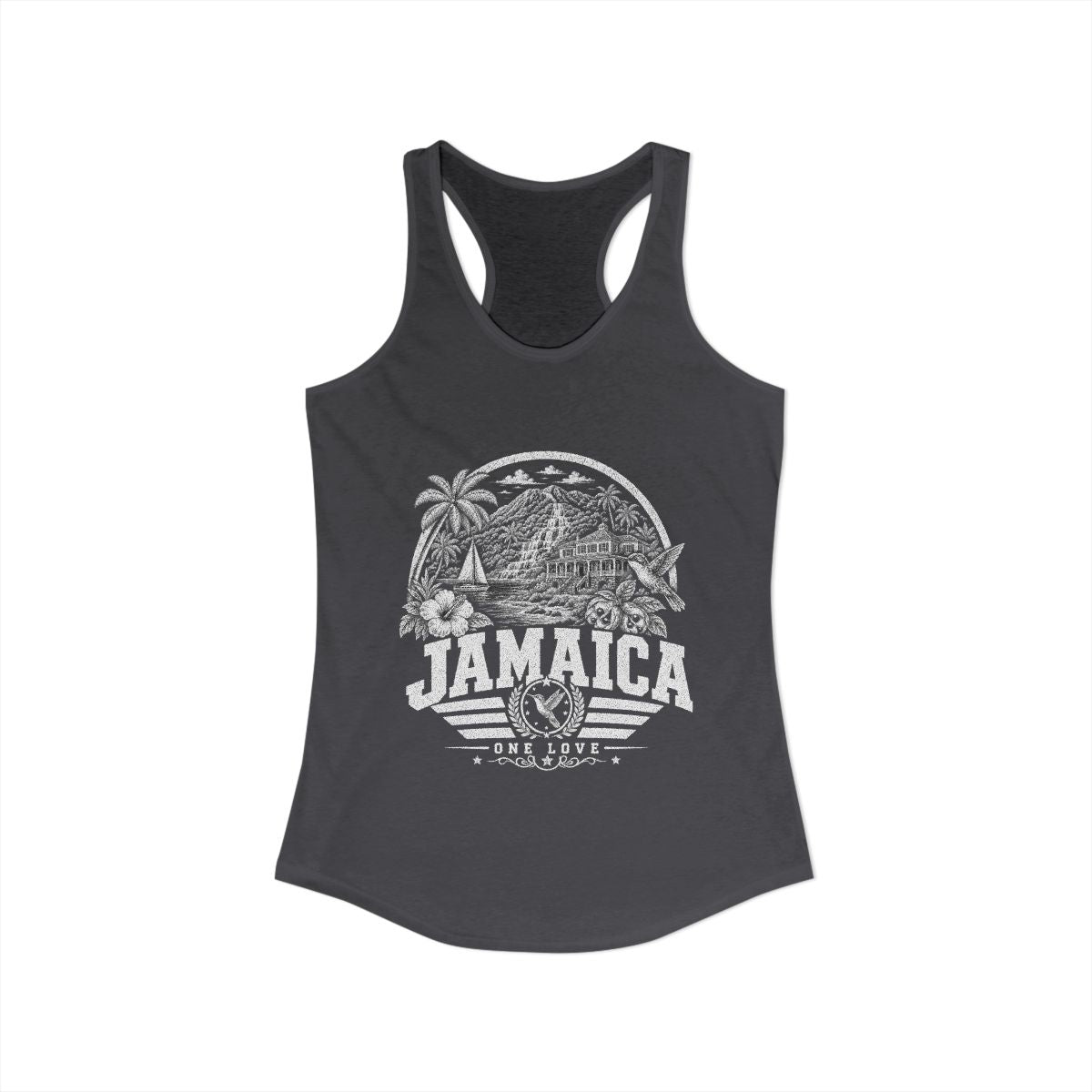 Jamaica Women's Tank Top — Solid Dark Gray (front)