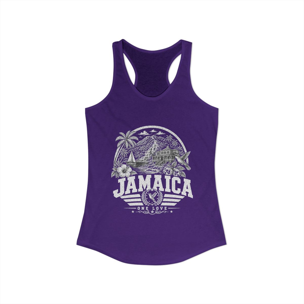 Jamaica Women's Tank Top — Solid Purple Rush (front)