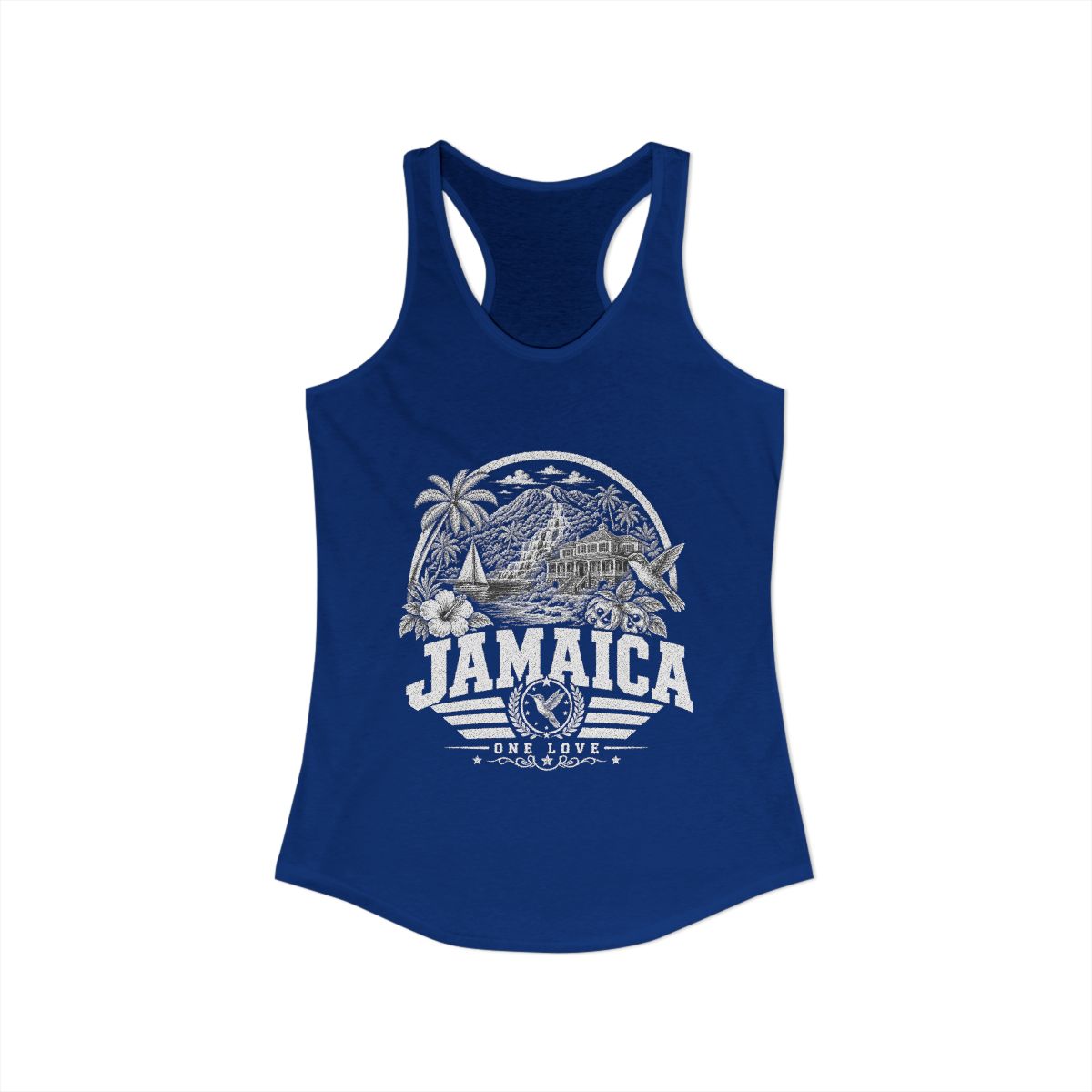 Jamaica Women's Tank Top — Solid Royal (front)