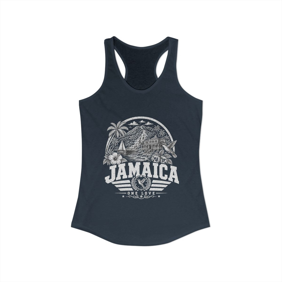 Jamaica Women's Tank Top — Solid Indigo (front)