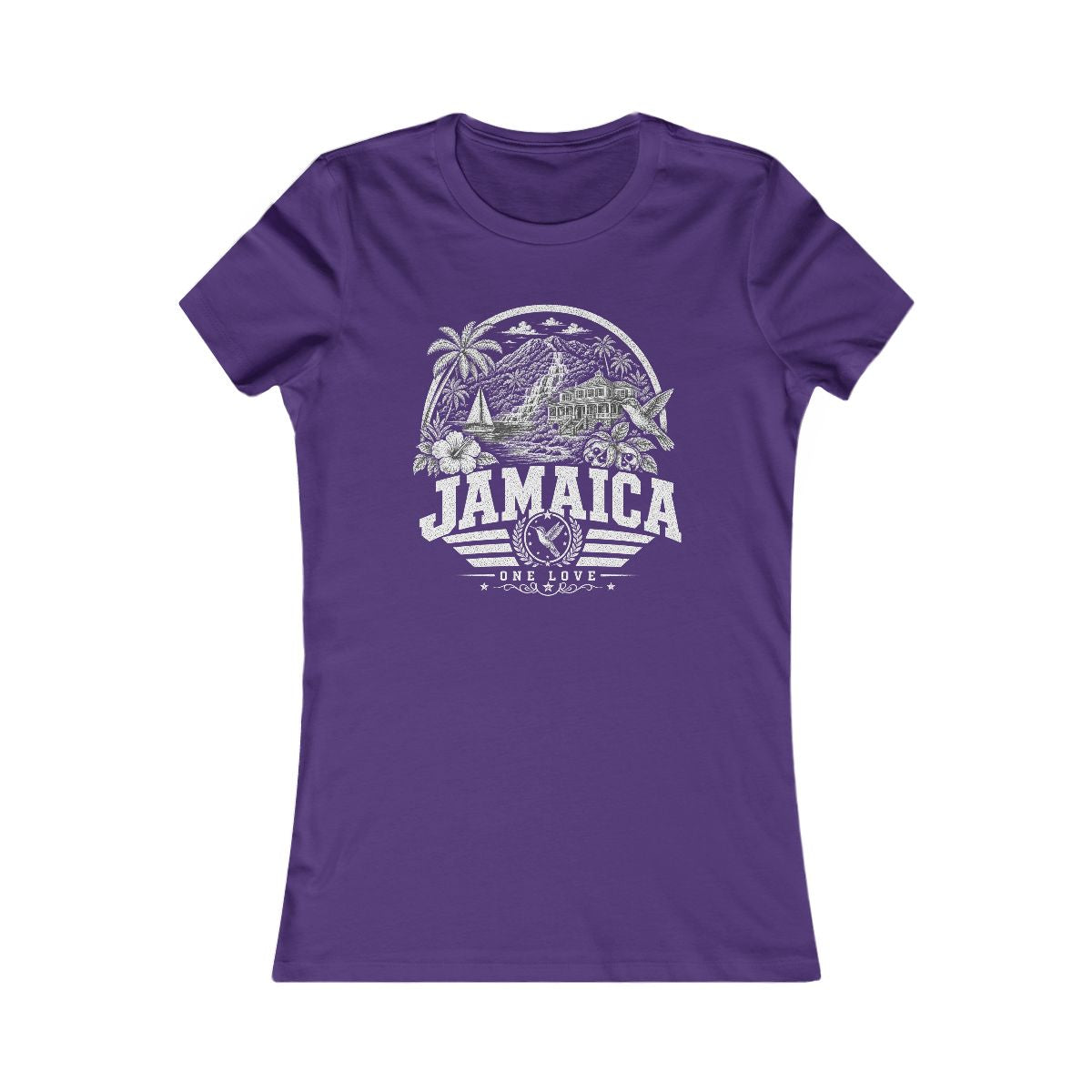 Jamaica Women's Tee — Team Purple