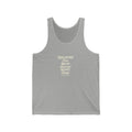 Jamaica local slang men's tank top — typographic sayings design | Nameshi Destinations (view 1)