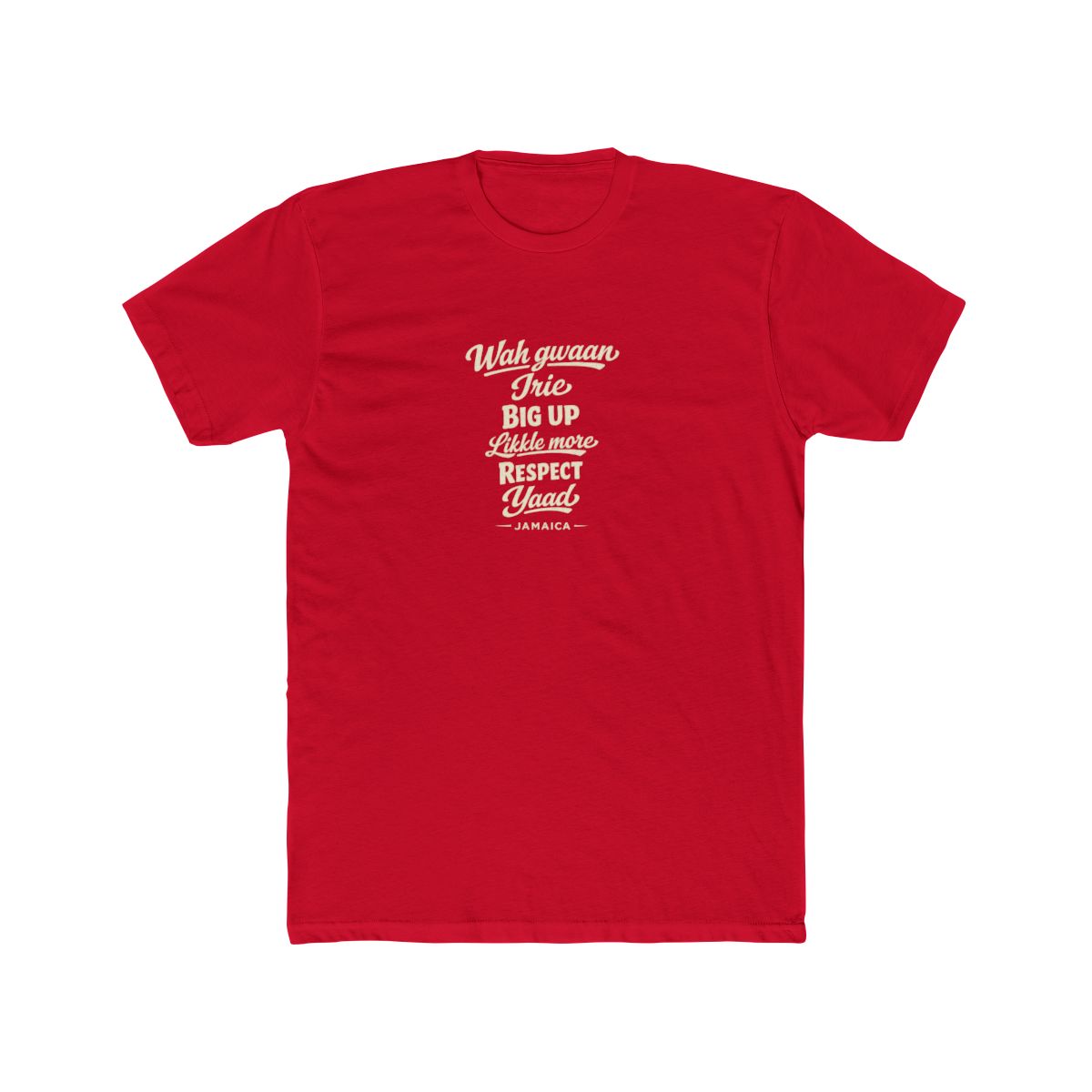 Jamaica local slang men's tee — typographic sayings design | Nameshi Destinations (view 15)