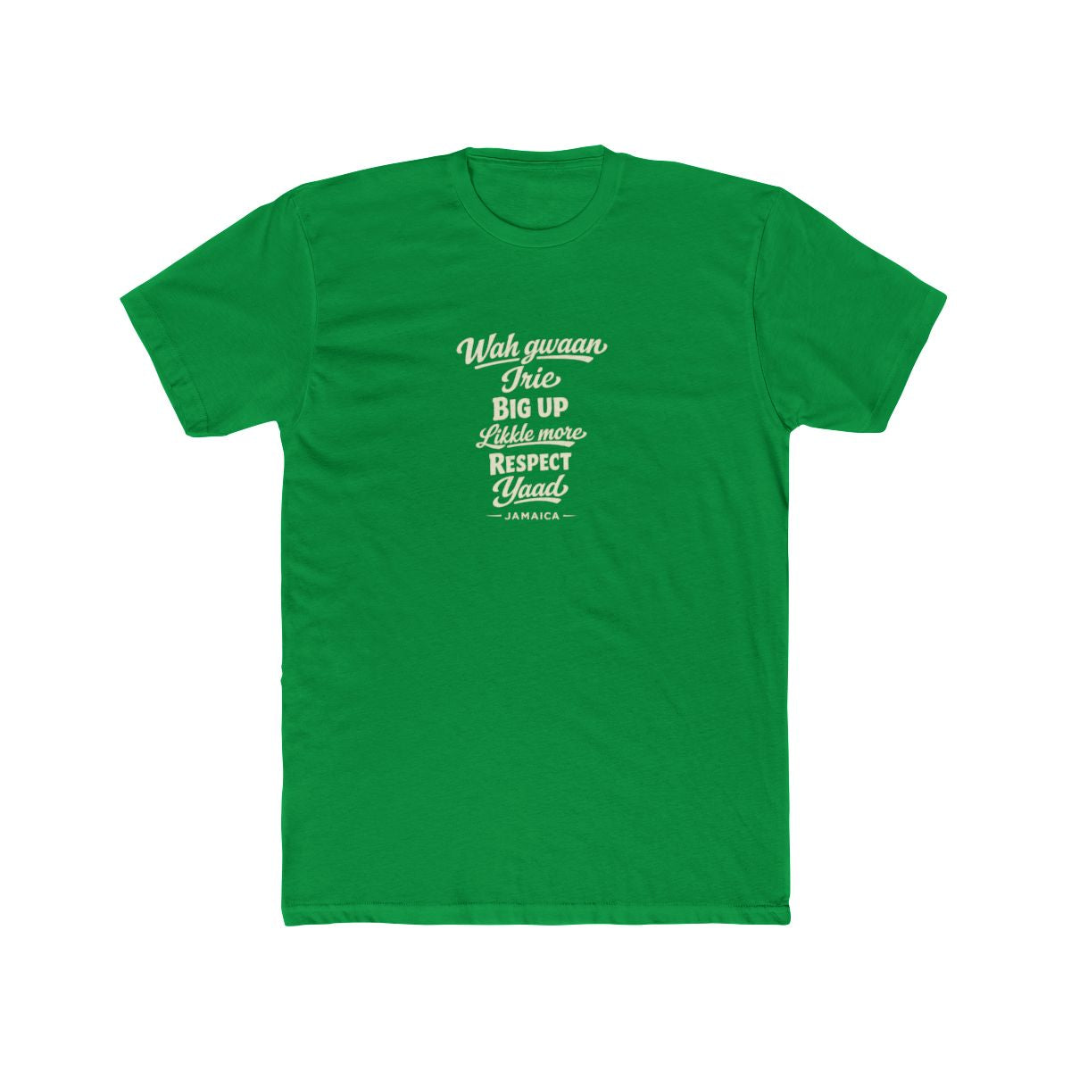 Jamaica local slang men's tee — typographic sayings design | Nameshi Destinations (view 6)