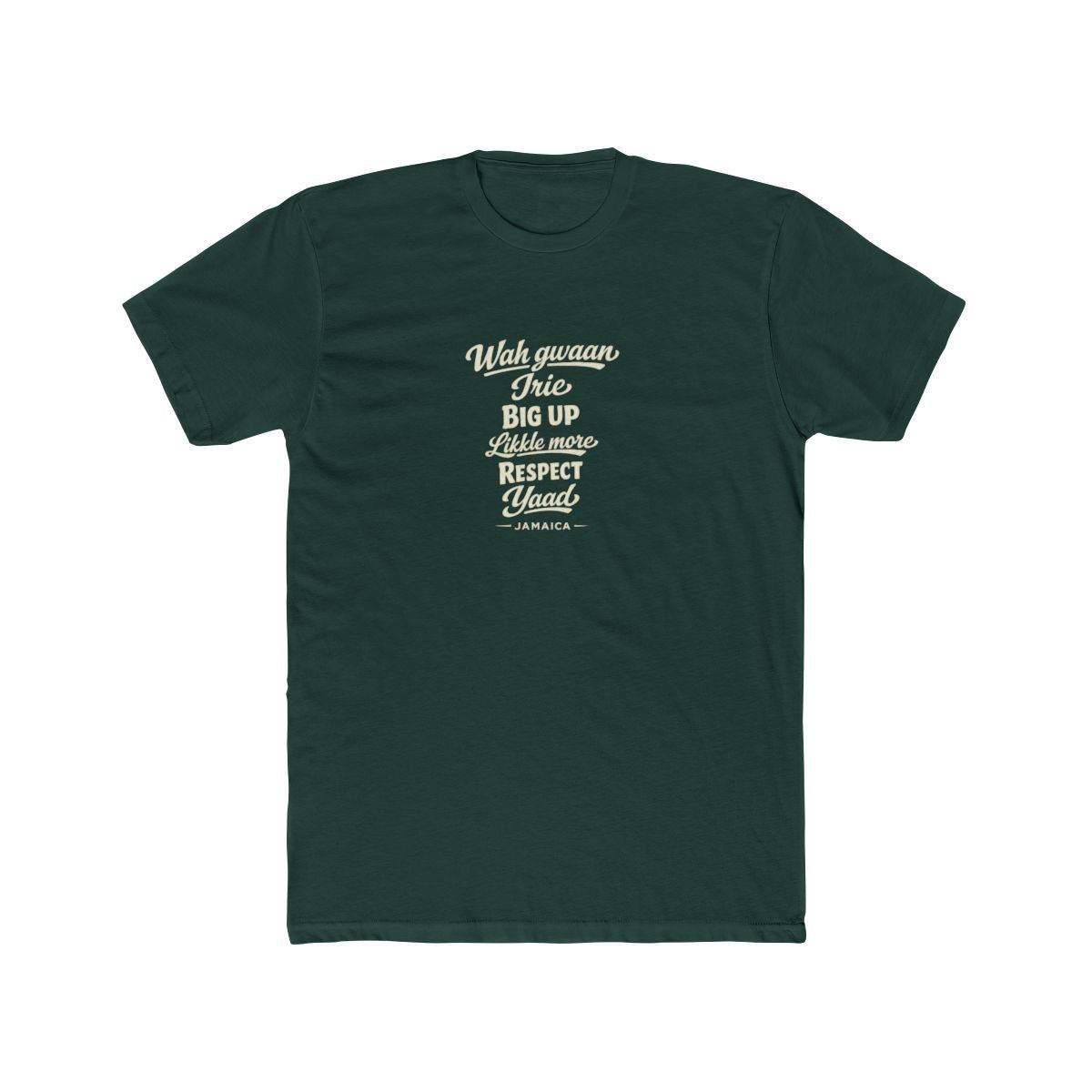 Jamaica local slang men's tee — typographic sayings design | Nameshi Destinations (view 7)