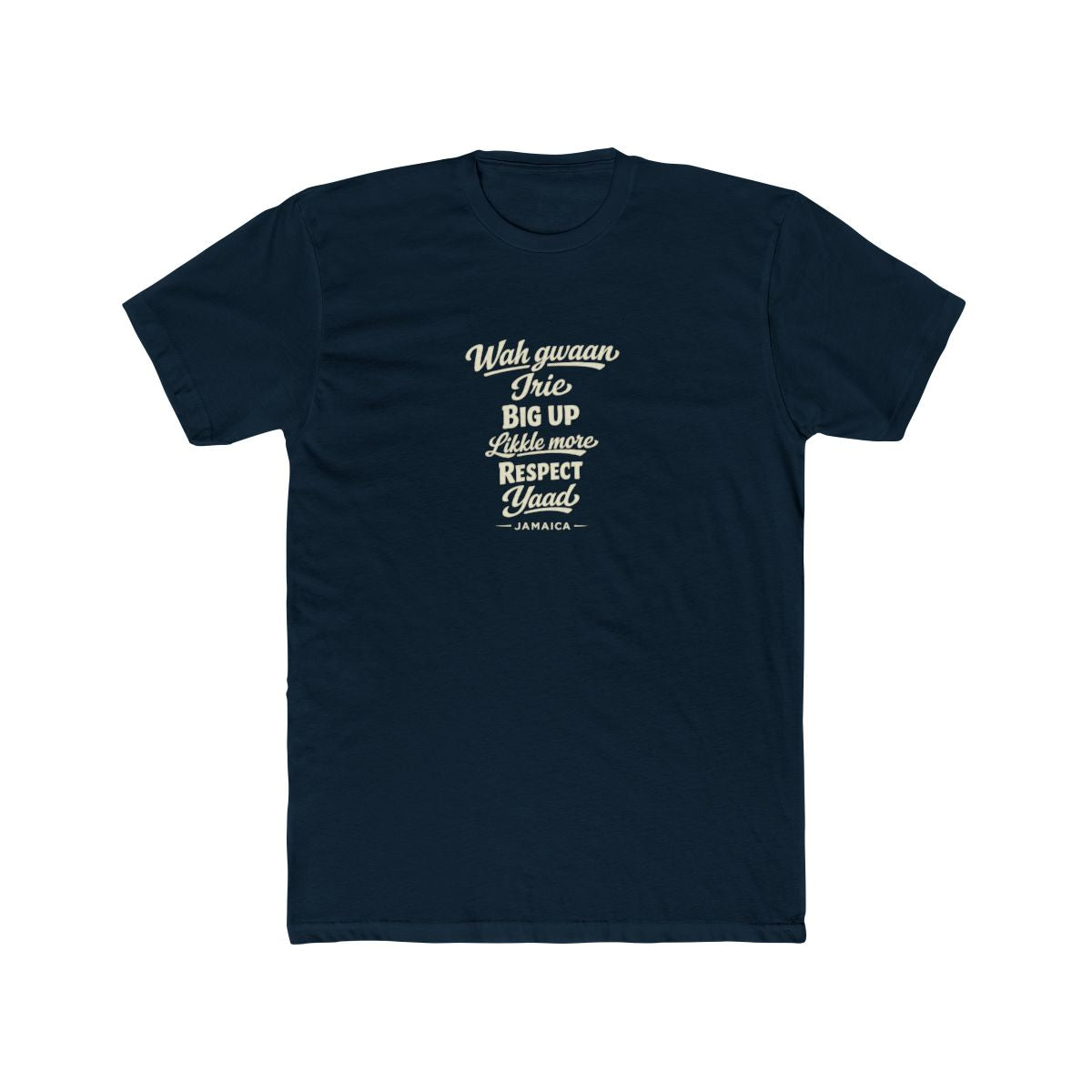 Jamaica local slang men's tee — typographic sayings design | Nameshi Destinations (view 12)
