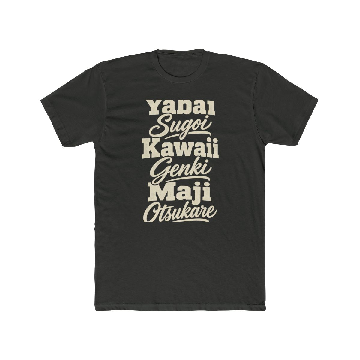 Japan local slang men's tee — typographic sayings design | Nameshi Destinations (view 5)