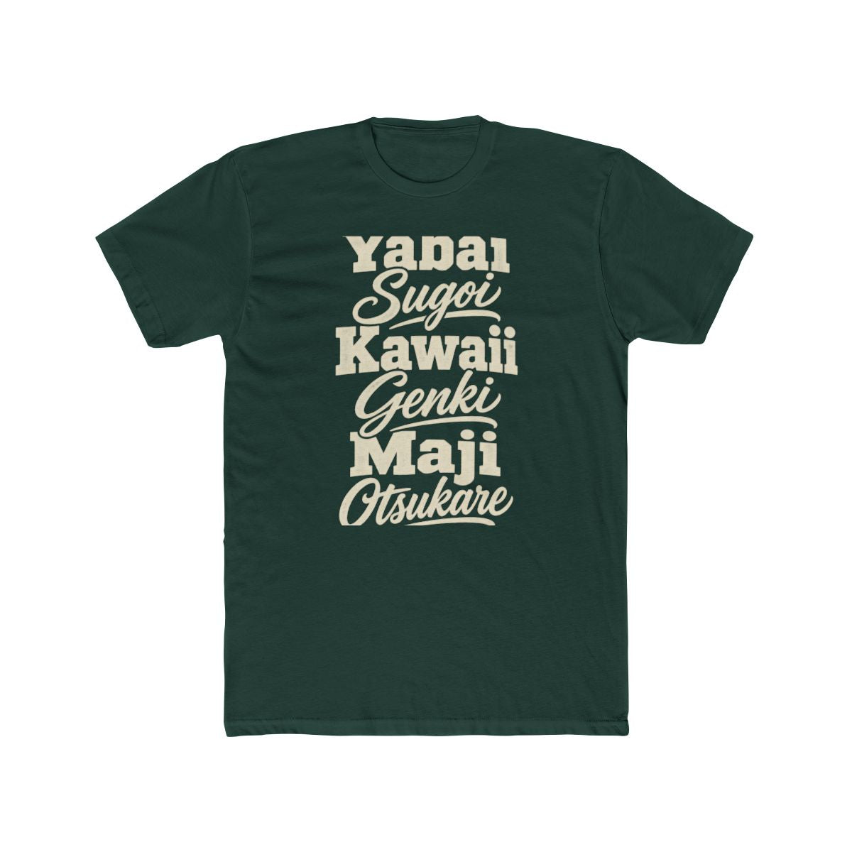 Japan local slang men's tee — typographic sayings design | Nameshi Destinations (view 7)