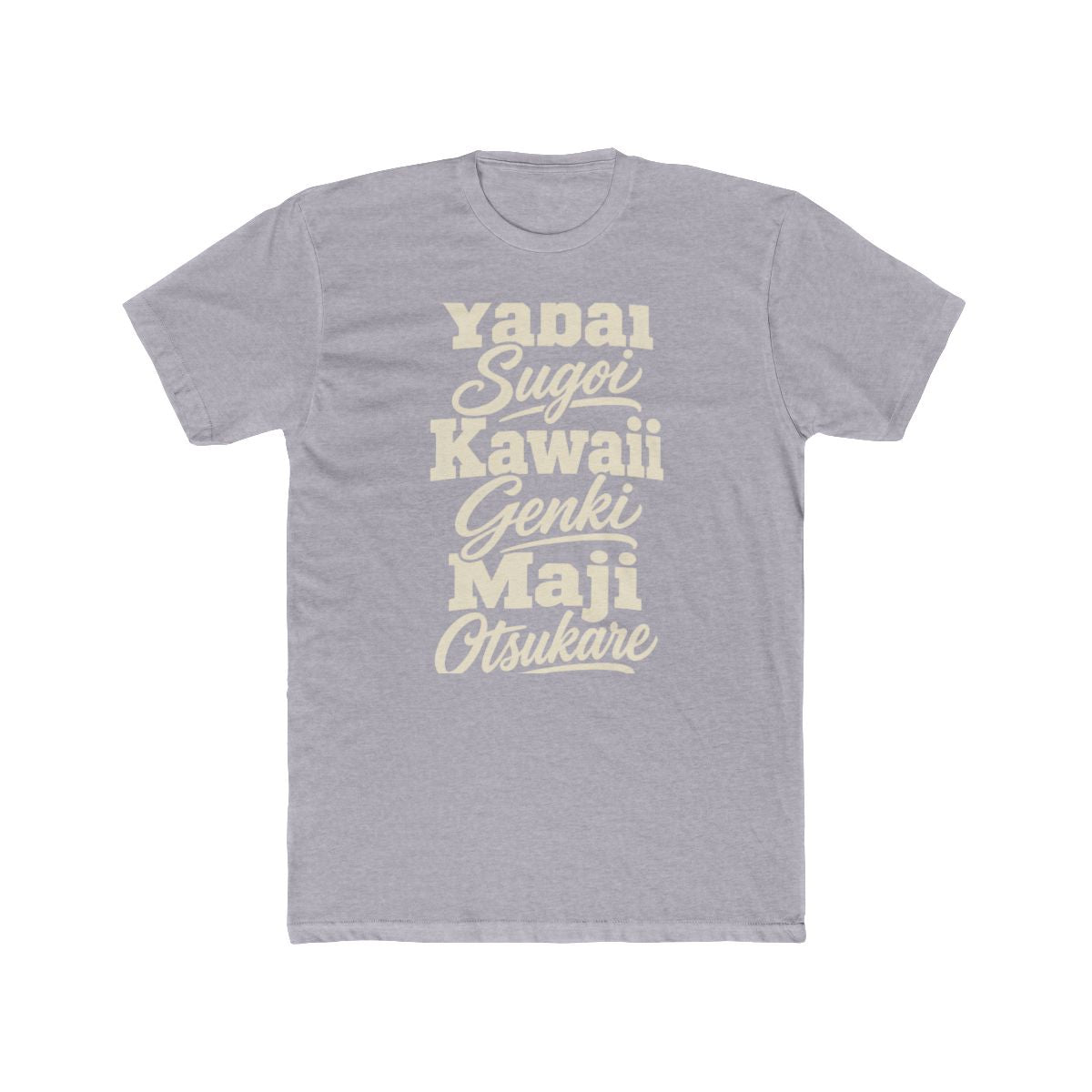 Japan local slang men's tee — typographic sayings design | Nameshi Destinations (view 3)