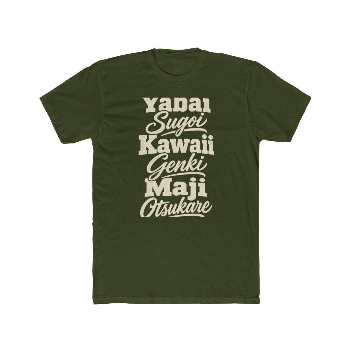 Japan local slang men's tee — typographic sayings design | Nameshi Destinations (view 4)