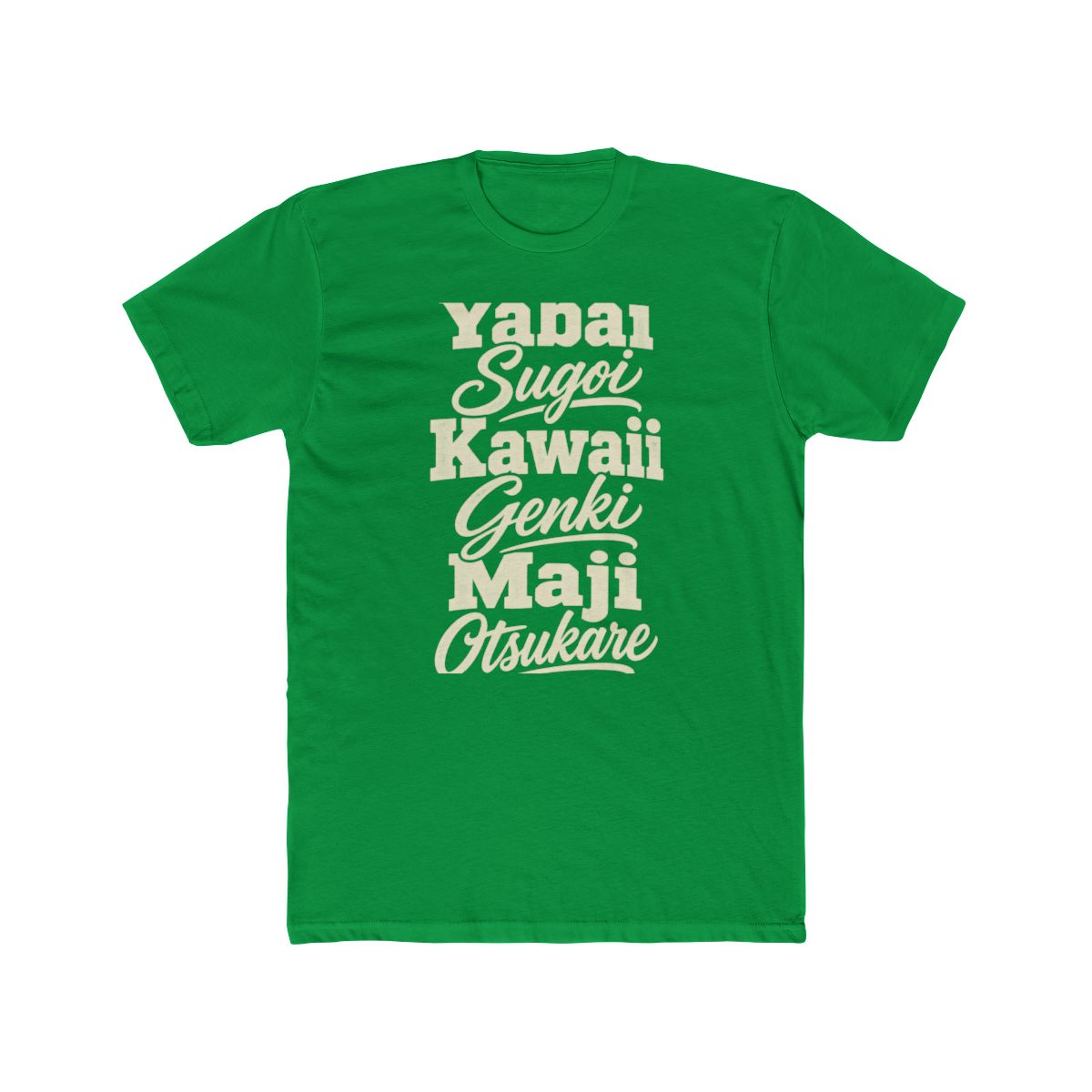 Japan local slang men's tee — typographic sayings design | Nameshi Destinations (view 6)