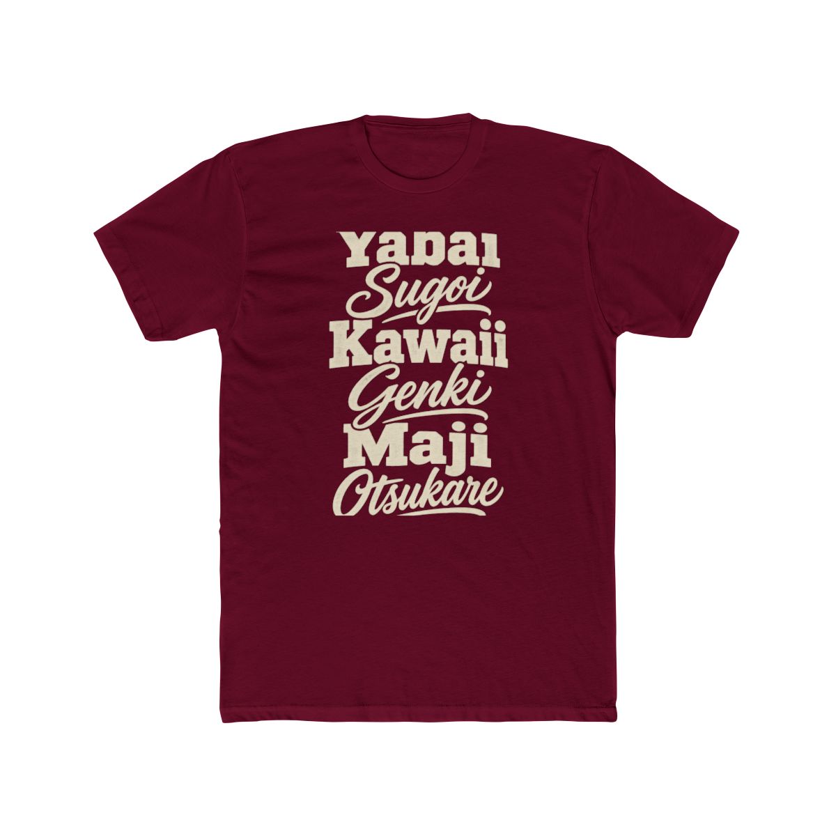 Japan local slang men's tee — typographic sayings design | Nameshi Destinations (view 14)