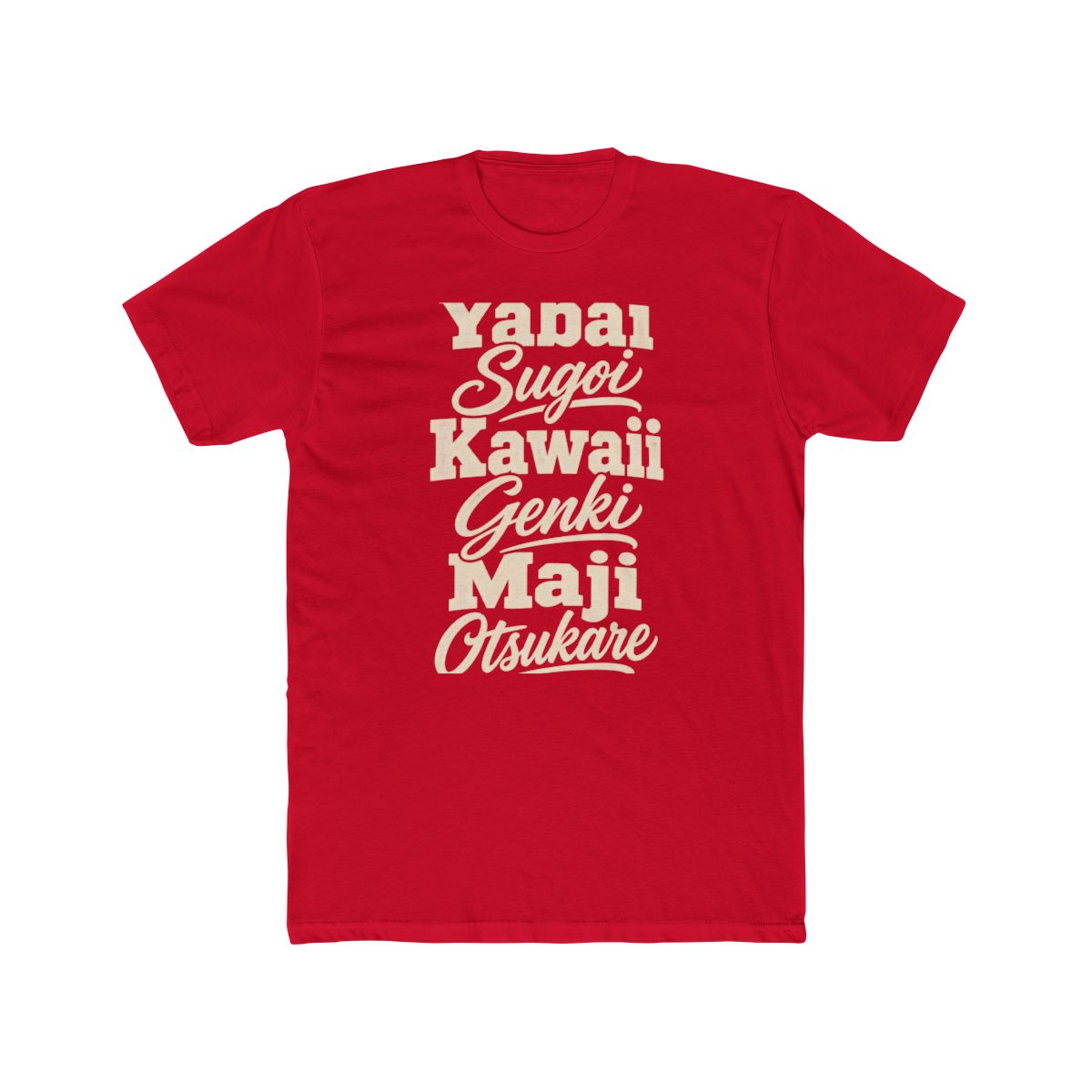 Japan local slang men's tee — typographic sayings design | Nameshi Destinations (view 15)